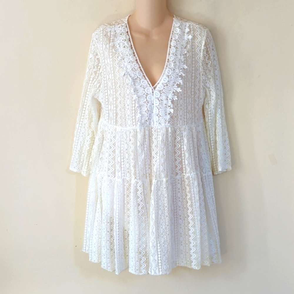Piazza Del Tempio Italian Lace Dress